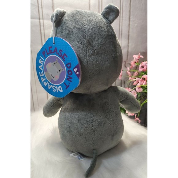 NEW, PYGMY HIPPOPOTAMUS 12" PLUSH, PLEASE DON'T DISAPPEAR - Picture 3 of 3